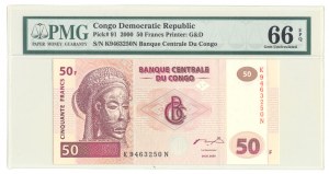 Congo, Repubblica Democratica, 50 franchi 2000