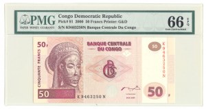 Congo, Democratic Republic, 50 Francs 2000