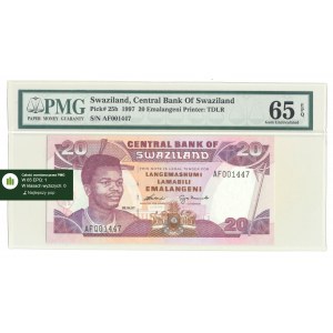 Swaziland, 20 Emalangeni 1997, ser. AF001447