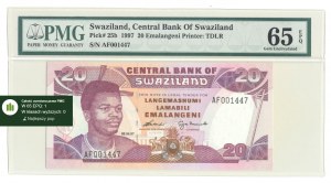 Swasiland, 20 Emalangeni 1997, ser. AF001447