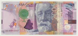 Szwajcaria, banknot testowy KBA Giori, Jules Verne, KG09873362