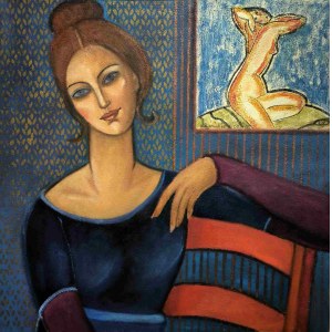 Krystyna Ruminkiewicz, Dialóg s Modiglianim II, 2024