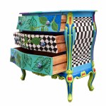 Luiza Poreda, Hand-painted dresser, 2023