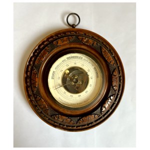 BAROMETER MIT FREIMAURERISCHEN LOGENINSIGNIEN