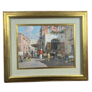 M. MARESCA SERRA, Market Scene - M. Maresca Serra