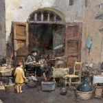 M. MARESCA SERRA, Scena di mercato - M. Maresca Serra