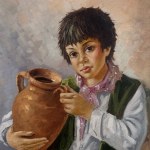 L.SEME, Child with Pitcher - L. Seme