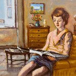 M.RUSSO, Woman reading - M. Russo