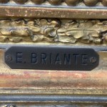 E.BRIANTE, Road with trees and carriage - E. Briante