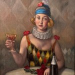 UNIDENTIFIED SIGNATURE, Woman with Goblet Ermes (Paris)