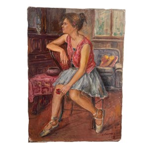 NIEZNANY SYGNATUR, Portret baletnicy