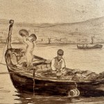 F.CURTI, Fishermen in Naples - F.Curti