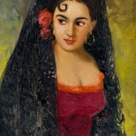 DE NICOLA, Femme au voile - De Nicola