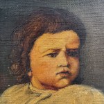 NIEZNANY PODPIS, portret dziecka