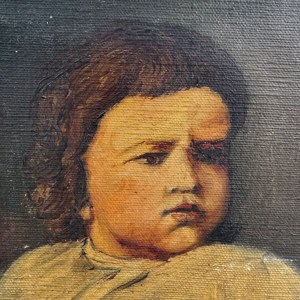 SIGNATURE NON IDENTIFIÉE, Portrait d'un enfant