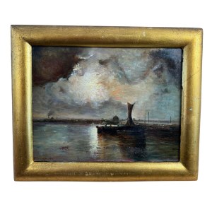 UNIDENTIFIED SIGNATURE, Lagoon in Venice (night scene)