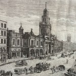 ANONIMO, Gravure vue du Royal Exchange à Londres