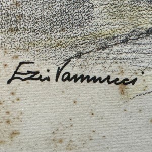 E.VANNUCCI, Pejzaż morski z zatopionymi łodziami - E. Vannucci