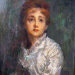 SIGNATURE NON IDENTIFIÉE, Portrait d'une femme