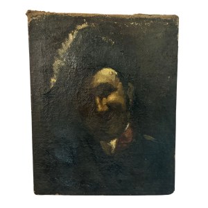 ANONIMO, Portrait of a man with a hat