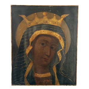 ANONIMO, Le visage de la Vierge avec une couronne