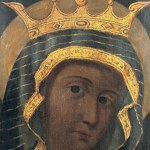 ANONIMO, The face of the Madonna with a crown