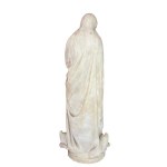 Sculpture Vierge Marbre Blanc