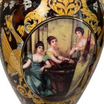 Paire de vases Scènes néoclassiques