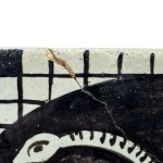 Dekorowana płytka terakotowa Medusa