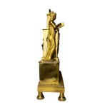 A mercury gilded bronze pendulum clock