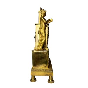 Pendeluhr aus vergoldeter Bronze mit Quecksilber