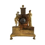 A mercury gilded bronze pendulum clock