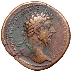 Roman Empire, Marcus Aurelius, Sestertius
