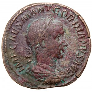 Roman Empire, Gordian III, Sestertius Pax