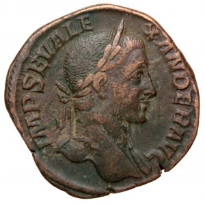 Roman Empire, Severus Alexander, Sestertius Sol