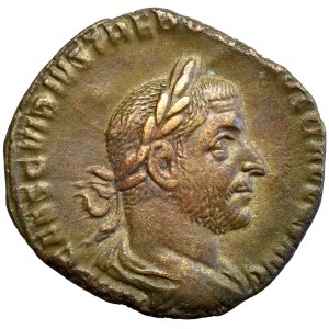 Roman Empire, Trebonian Gallus, Sestertius Apollo