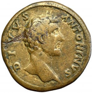 Roman Empire, Antoninus Pius, Sestertius Consecratio