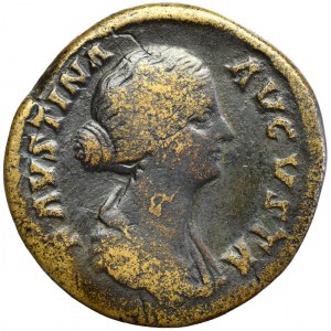 Roman Empire, Faustina minor, Sestertius Fecunditas