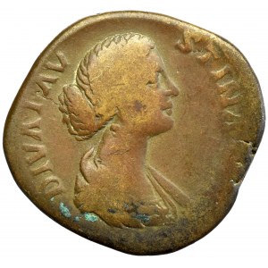 Roman Empire, Faustina minor, Sestertius