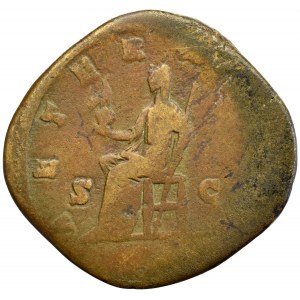 Roman Empire, Faustina minor, Sestertius