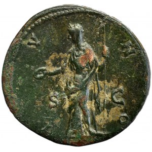 Roman Empire, Faustina maior, Sestertius Iuno