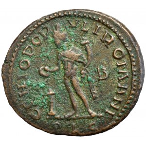 Roman Empire, Constantius I, Follis Lugdunum