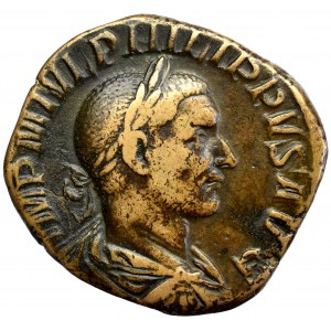 Roman Empire, Philip I, Sestertius Fides