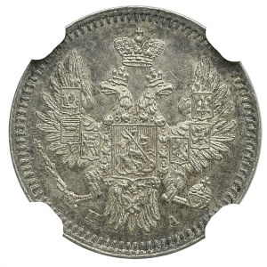 Rosja, Mikołaj I, 5 kopiejek 1850 ПА - NGC MS62