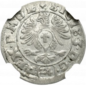 Zygmunt III Waza, Półtorak 1614, Bydgoszcz - NGC AU58 