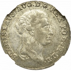 Stanisław August Poniatowski, Dwuzłotówka 1792 EB, Warszawa - NGC MS62