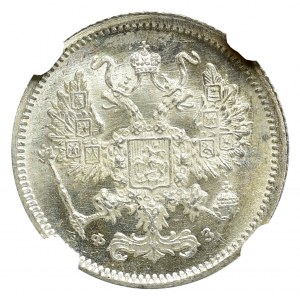 Rosja, Mikołaj II, 10 kopiejek 1901 ФЗ - NGC MS67