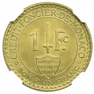 Monaco, 1 franc 1926 - NGC MS66
