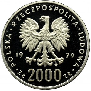 PRL, PRÓBA nikiel 2000 złotych 1979 Mieszko I 