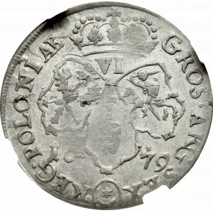 Jan III Sobieski, Szóstak 1679, Bydgoszcz - NGC XF45 